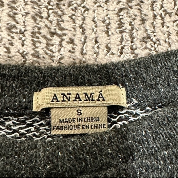 Anama Gray Ribbon Tied Scoop Neck Sweater - Picture 6 of 12